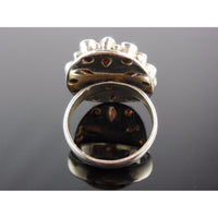Garnet Gemstone Sterling Silver Ring - Size 6.5