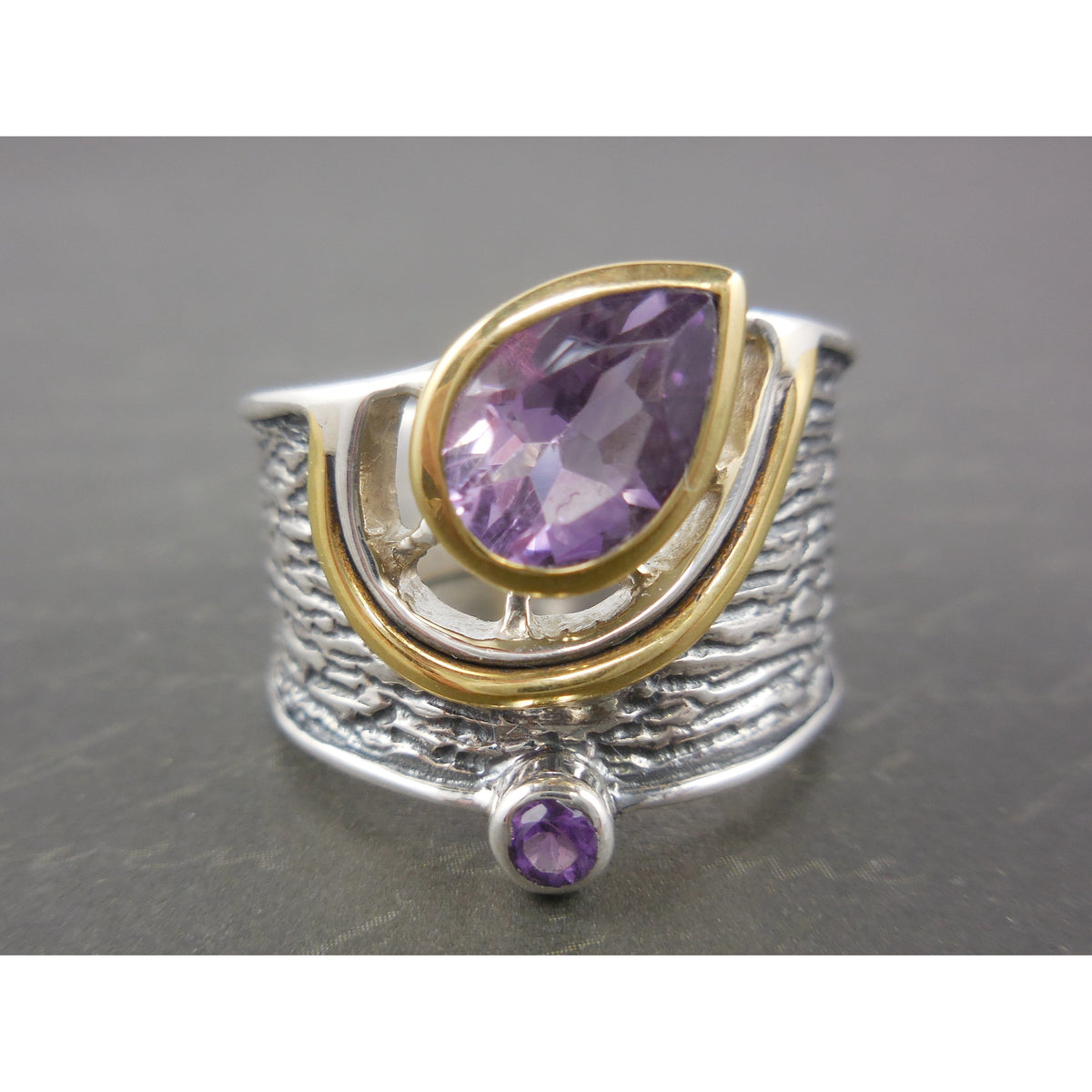 Amethyst Two-Tone 14kt Gold-Over-Sterling (Vermeil) & Sterling Silver –  Sage Inspirations Artisan Jewelry