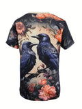 Two Ravens Shirt 100% Polyester: Sizes S, M, L, XL, XXL