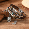 Western-Themed w/Multi-Charms, Leather, and Stainless Steel Clasp