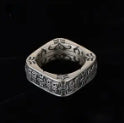 7.3mm Stainless Square Maze Ring: 9, 10, 11