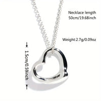 To My Bridesmaid-Stainless Steel Heart Pendant w/Stainless Steel Chain Necklace & Card