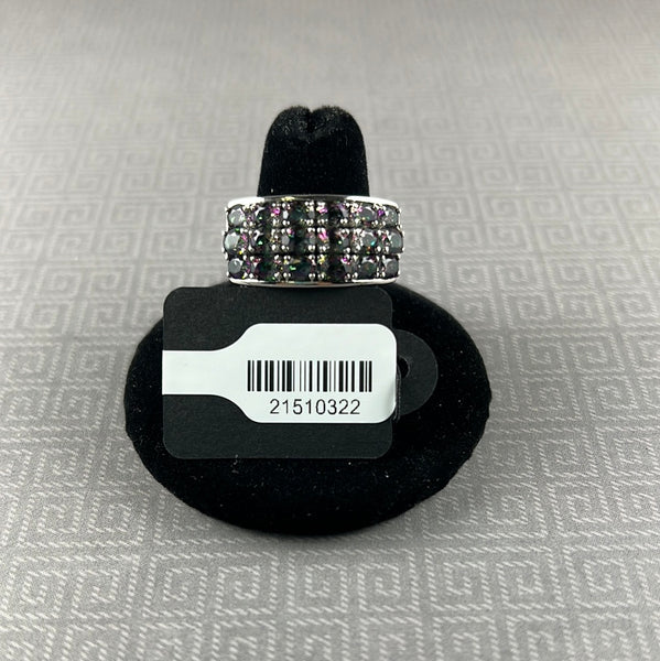 Mystic Quartz Sterling Silver Ring - Size 7