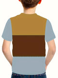 Cowboyt Sheriff Kids Cowboy Shirt 100% Polyester: Sizes 4-12 Yrs