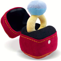 Dog Toy: Diamond Ring & Plush Box