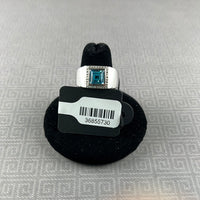 Blue Topaz Sterling Silver Ring - Size 7