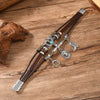 Western-Themed w/Multi-Charms, Leather, and Stainless Steel Clasp