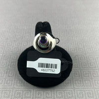 Amethyst Quartz Cabochon Swirl Ring - Size 7.5