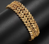 18kt Gold-Plated Stainless Steel Double-Row Station Bracelet