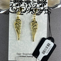 Gold-Plated Alloy Clip-On Earrings