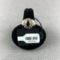 Smoky Quartz w/Citrine Accents Sterling Silver Ring - Size 8
