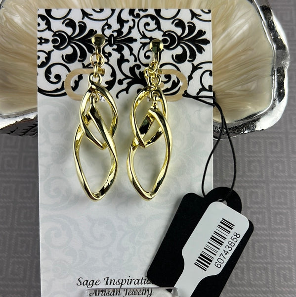 Gold-Plated Alloy Earrings