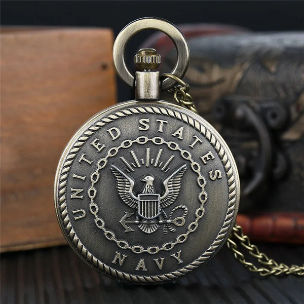 US Navy squiggly Pocket Watch