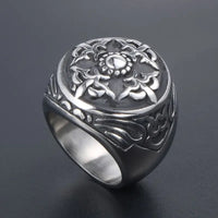 Heavy Stainless Steel Ornate Ring: Sizes 7, 8,9, 10, 11, 12