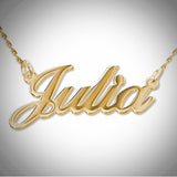 Name Necklace - Script Font - 0 to 7 Characters - Large Version
