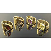 Sage Inspirations Artisan Jewelry Exclusive: Modernist Wrap Around Gemstone Ring - $249