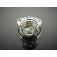 Alexandrite (Lab) Sterling Silver Ring - Size 8.5