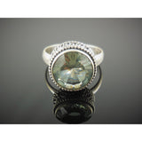 Alexandrite (Lab) Sterling Silver Ring - Size 8.5