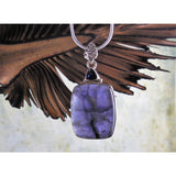 Sunstone in Iolite & Iolite Sterling Silver Pendant/Necklace