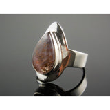 Cacoxenite Sterling Silver Ring - Size 7.5
