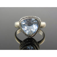 Alexandrite (Lab) Sterling Silver Ring - Size 8.75