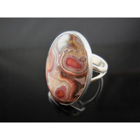 Lace Agate Sterling Silver Ring – Size 6.0