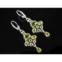 Peridot Sterling Silver Earrings w/Leverback Earring Wires