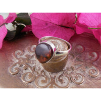 Fire Agate Sterling Silver Ring – Size 10.00