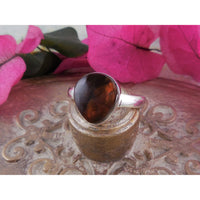 Fire Agate Sterling Silver Ring – Size 10.00