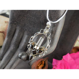 Smoky Topaz & Crystal & Herkimer Diamond (Quartz) Sterling Silver Pendant/Necklace
