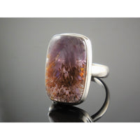 Cacoxenite Sterling Silver Ring - Size 9.0