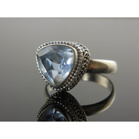 Alexandrite (Lab) Sterling Silver Ring - Size 8.75