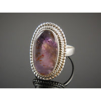 Cacoxenite Sterling Silver Ring - Size 6.5