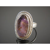 Cacoxenite Sterling Silver Ring - Size 6.5