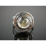 Golden Rutilated Quartz Sterling Silver Ring – Size 8.0