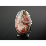Lace Agate Sterling Silver Ring – Size 6.0