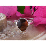 Fire Agate Sterling Silver Ring – Size 10.00