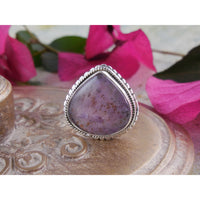 Cacoxenite Sterling Silver Ring – Size 8.0