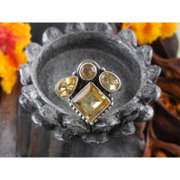 Citrine Sterling Silver Ring – Size 7.5