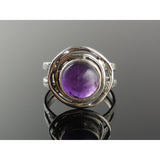 Amethyst Sterling Silver Ring – Size 8.5