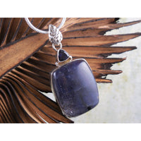 Sunstone in Iolite & Iolite Sterling Silver Pendant/Necklace