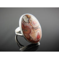 Lace Agate Sterling Silver Ring – Size 6.0