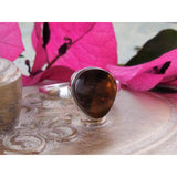 Fire Agate Sterling Silver Ring – Size 10.00