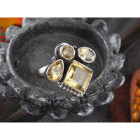 Citrine Sterling Silver Ring – Size 7.5