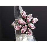 Pink Kunzite Sterling Silver Ring - Size 8