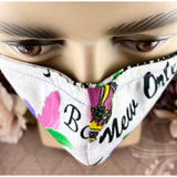 Handsewn Face Cover with Filter Pocket, Bendable Nose Wire, and Adjustable Elastic - New Orleans & Mardi Gras - 5 Sizes