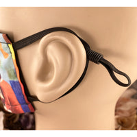 Handsewn Face Cover with Filter Pocket, Bendable Nose Wire, & Adjustable Elastic - Apollo Theater Jazz Club - Scene A - 5 Sizes