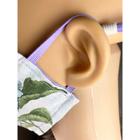 Handsewn Face Cover with Filter Pocket, Bendable Nose Wire, & Adjustable Elastic - Hydrangea Flowers - 5 Sizes