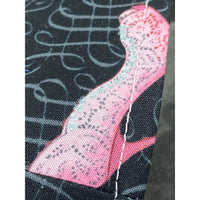 Handsewn Face Cover with Filter Pocket and Bendable Nose Wire - Glittery High Heel Shoes - 5 Sizes