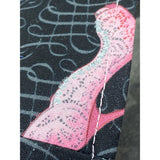 Handsewn Face Cover with Filter Pocket and Bendable Nose Wire - Glittery High Heel Shoes - 5 Sizes